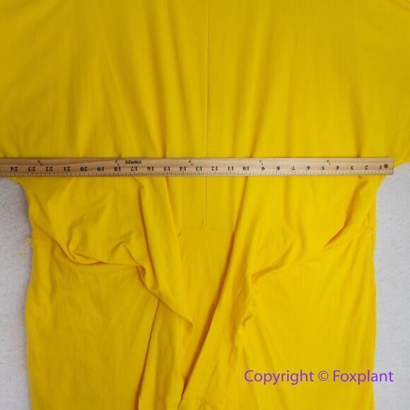 NEW Eloquii‎ yellow Cross Front Flutter Sleeve Dress, size 16 - Picture 7 of 16